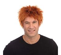 Ginger Chisel Wig - Men's Halloween Costume - Flashy Red Hair - UK Brand