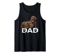 Mens Chocolate Lab Dad The Dog Father The Lab Father Labrador Dad Tank Top