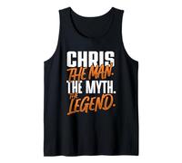 Mens Chris Personalized Name The Man The Myth The Legend Tank Top