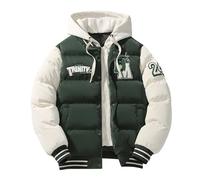 Mens Christmas Cardigan Men's Pullover Hoodies Long Sleeve Christmas t Shirt Fall Sweaters for Men Mens Teddy Fleece Jacket White Zip up Hoodie Men's v Neck Jumper Tailcoat (Green, L)