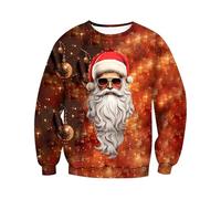 Men's Christmas Cardigan Running Pullover Men White Shirts for Men Fall Jackets for Men with Hood Men Coats and Jackets Fur Lined Hoodie Christmas Jumper Gilet for Men (Orange, S)