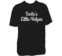 Mens Christmas Funny Tshirt Santas Little Helper T Shirt Party Work Do Xmas Tee(Medium)