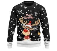 Mens Christmas Jumper Sweatshirts Novelty Knitwear Top Long Sleeve Sweaters Xmas Jumpers Santa Sweatshirt Festive Sweater Sweater Top Jumpers Adult Christmas Sweatshirt Boys Festive Santa Tops S-5Xl