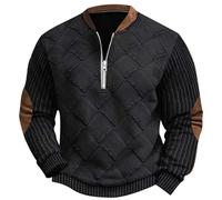 Mens Christmas Jumpers UK Golf 1/4 Zip Pullover Men Halloween Shirts for Men Mens Winter Pullover Jacket Black Jacket Black Mens Hoodie Mens Sweatshirts no Hood Sale Sheepskin Coat for Men
