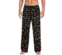 Mens Christmas Pyjama Bottoms Xmas PJ Lounge Sleep Pants Comfortable Pyjamas Lounge Pants Plus Size- Funny Gifts for Him