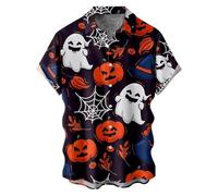 Mens Christmas Shirt Xmas Printed Long Sleeve Fancy Shirts Button Down Cotton Novelty Snowman Santa Bell Collared Casual Event Festive Holiday Party Top Tshirts Shirts Graphic Adult Costume, 4XL