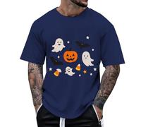 Mens Christmas Shirt Xmas Printed Long Sleeve Fancy Shirts Button Down Cotton Novelty Snowman Santa Bell Collared Casual Event Festive Holiday Party Top Zombie Hand Fun Halloween Costumes, XL