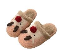 Mens Christmas Slippers, Festive Ladies Home Slippers With 3D Printed Designs For Ultimate Winter Warmth And Cozy Indoor Comfort (5)