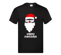 Mens Christmas T Shirts Ladies Xmas t-Shirts Unisex Tee Tops Womens Novelty Funny Holiday T-Shirt Santa Clause BK M
