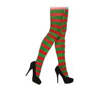 MENS CHRISTMAS TIGHTS ADULT ELF PIXIE ROBIN HOOD SCHOOL PLAY FANCY DRESS COSTUME[Red Green Unisex Tights]