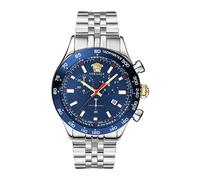 Men's Chronograph Hellenyium Ve2U01024 Blue Silver, male, Versace, Watches, Gray, ONE SIZE, Accessories ONE SIZE