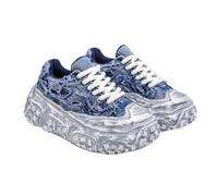 Mens Chunky Dad Trainers Retro Tire Platform Casual Walking Shoes | Comfortable Y2K Streetwear Fashion Footwear, Versatile Breathable Flat Skate Trainers for Youth Boys and Teens Daily Outing