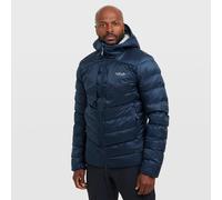 Rab Men’s Cirrus Ultra Jacket - Lightweight Insulated Hooded Coat for Trekking, Climbing, & Skiing - Tempest Blue - Medium