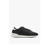 Men's City Chicago Black Leather Trainers - Black Leather / 45