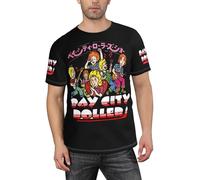 Men's City Rollers Pop Rock Band Bay T-Shirt Casual Short-Sleeve Tees Concert Merch Lightweight Tee-Shirt