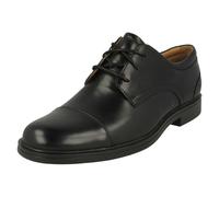 Clarks Mens Clark Formal Lace Up Shoes Un Aldric Cap - Black - UK 7 - H