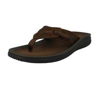 Mens Clarks Adjustable Strap Toe Post Sandals 'Wesley Sun'