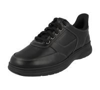 Clarks Mens Mullan Easy Black Leather Lace Up