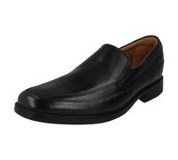 Mens TILDEN FREE Black slip on smart shoes by clarks Retail price £54.99