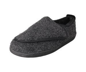 Mens Clarks Casual King Riptape Hook and Loop Slippers