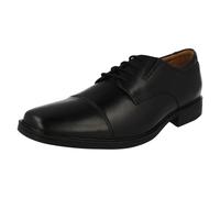 Clarks Men's Tilden Cap Derbys, Black (Black Leather), 7.5 UK