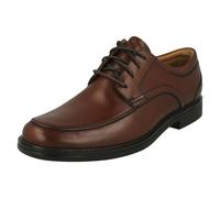 Mens Clarks 'Un Aldric Park' Black Or Tan Leather Lace Up Shoes - G & H Fittings