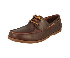 Mens Clarks Lace Up Deck Shoes Pickwell Sail