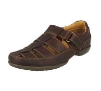 Clarks Recline Open Mens Brown Shoes Leather - Size UK 8.5
