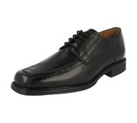 Mens Clarks 'Driggs Walk' Black Leather Smart Lace Up Shoes - G Fitting