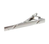Men's Classic Copper Tie Clip Bar with Polished Surface and Non-slip Design | Minimalist Style for Formal Dinners and Business Meetings, Easy to Install and Remove, Secure Fit in Silver Finish