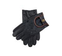 Men's Classic Leather Driving Gloves - NAVY/TAN / M