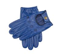 Men's Classic Leather Driving Gloves - ROYAL BLUE/BLACK / S