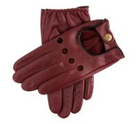 Men's Classic Leather Driving Gloves - WINE/BLACK / S