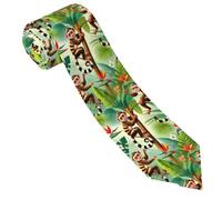 Mens Classic Necktie For Business,Formal,Wedding Tropical Monkeys Funny Animal Tie