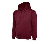 Mens Classic Plain Pullover Hooded Sweatshirt Hoodie Sweater (22 Colours) Maroon
