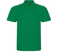 Mens Classic Polo Shirt Short Sleeve Plain Tee Top Casual Work Sports Tough for Gardening and Building Workwear Great Christmas Birthday Gift for Any Builder, Electrician (Kelly Green, X-Small)