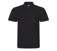 Mens Classic Polo Shirt Short Sleeve Regular-Fit Cotton Collared Neck Plain Tee Top for Men - 6XL, Black