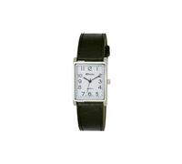 Men's Classic Rectangular Strap Watch - Black / Silver by Ravel R0120.02.1A