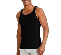 Mens Classic Sports 100% Cotton Interlock Singlet Sleeveless Undershirt Vests Shirt Adults Summer Winter Wear Under Vest Multi Pack Sports Gym Tank Top (Black Pack of 3 Medium)