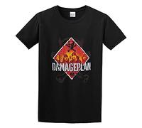 Men's Classic Tshirt Damageplan Diamond Logo Graphic Black Cotton Tee Size XXX-Large