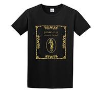 Men's Classic Tshirt Jethro Tull Living in The Past Album Record Cover Black Cotton Tee Size Medium