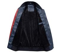 Men'S Classic Varsity Jacket,Men'S Letterman Jacket, Men'S Retro College Jacket, Men'S Baseball Jacket, Men'S Faux Leather Varsity Jacket, Men'S Stylish Casual Jacket,Two-Tone Bomber Jacket