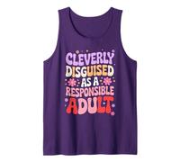 Mens Cleverly Disguised As A Responsible Adult Sarcastic Tee Tank Top