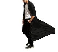 Men's Cloak Trench Coat, Full-Length Flowing Black Overcoat, Stylish Winter Cape Jacket, Comfortable Lightweight Outerwear, Unique Gothic Inspired Coat, Perfect for Cosplay and Events