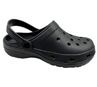 Mens Clog Comfy Beach Pool Summer Holiday Shower Garden Walking Sandals Shoes Black