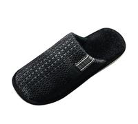 Men's Closed Slippers 43 Felt Slip-On Felt Slippers Warm Felt Slippers Non-Slip Slippers for Felt Wool Gravel Winter Shoes Minimalist Guest Slippers, black, 9 UK
