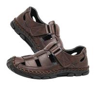 Men's Closed Toe Sandals Leather Fisherman Sandals