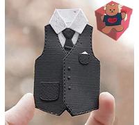 Men's Clothes Die Cuts，Vest Tie Cutting Dies Cut Stencils for DIY Scrapbooking Photo Album Decorative Embossing Paper Dies for Card Making Templated