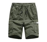 Mens Clothes Sale Clearance Mens Cargo Shorts Combat Multi Pocket Fashion Elasticated Waist Plain Lightweight Relaxed Casual Sports Shorts Plus Size Pants for Men UK Workout Clothings Men
