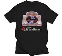 Mens Clothing Bony Gravestation Console Spyro Parody Video Game Inspired T Shirt Graphic Tee Shirt Black XXXL